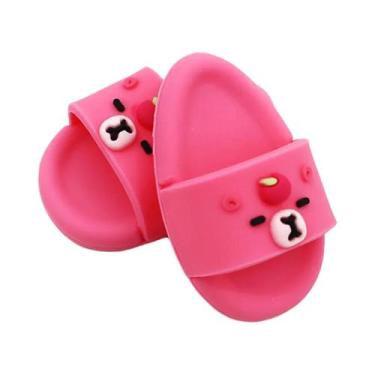 Imagem de Chinelo Miniatura Tubarão Fofo: Acessório Labubu Para Bonecas  Calçado