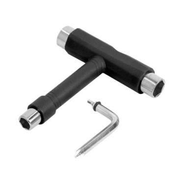 Imagem de Chave Allen Em Forma De T Preta Para Skate E Longboard, Ferramentas Pr