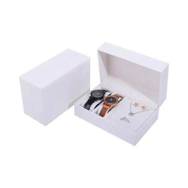 Imagem de Caixa Organizadora De Relógios De Luxo Unissex Em Couro PU, Suporte Pa