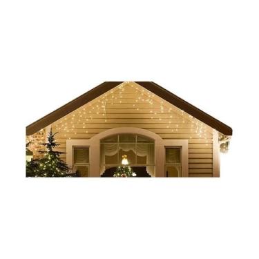 Imagem de Cortina De Luzes LED Em Forma De Gelo De 4M E 12M, Guirlanda De Natal 