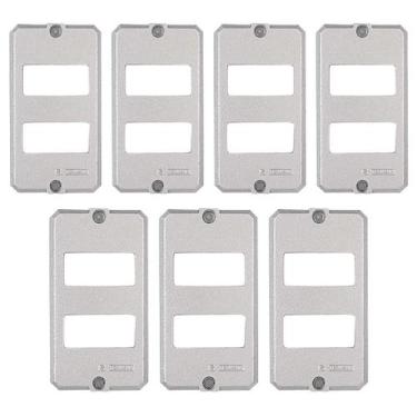 Imagem de 7 Placas De Alumínio Polido Para Condulete 3/4 Tramontina