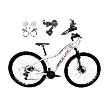 Imagem de Bicicleta aro 29 Absolute Hera Feminina 24v Câmbios Shimano Freios Hidráulicos Garfo com Suspensão - Branco