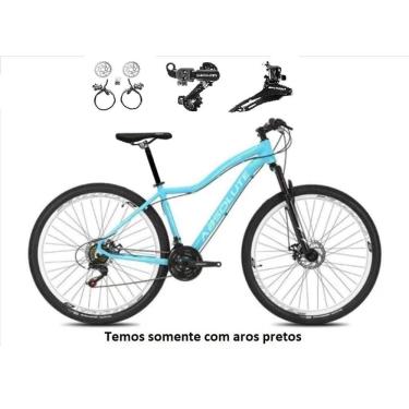 Imagem de Bicicleta aro 29 Absolute Hera Feminina 24v Câmbios Shimano Freios Hidráulicos Garfo com Suspensão - Azul