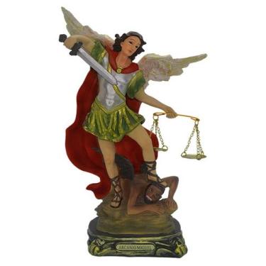 Imagem de Imagem São Miguel Arcanjo 20 cm Resina Importada Quaresma de São Migue