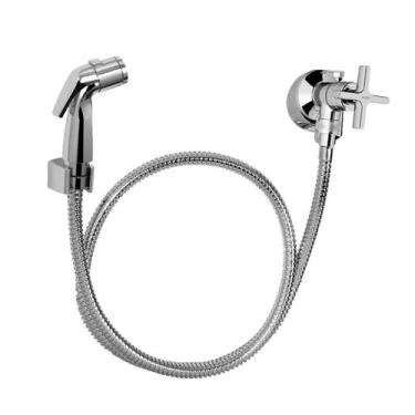 Imagem de Ducha Higiênica Completa Banheiro/lavatório Abs Branca ou cromada 1/4 