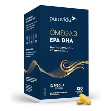 Imagem de OMEGA 3 EPA DHA BIG 120 capsulas Puravida