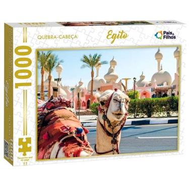 Imagem de Quebra Cabeça Camelo Do Egito Africa Ásia 1000 Peças Adulto - Pais e f