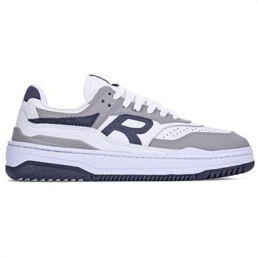 Imagem de Tênis Reserva R-Broox Branco Marinho e Cinza - Masculino, 39, Branco