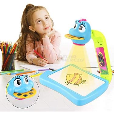 Imagem de Mesa Pintura de Projeção Magica Brinquedos Aprendizagem Galinha Azul com Projetor para...