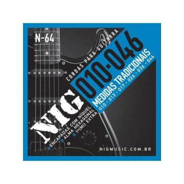 Imagem de Encordoamento Para Guitarra .010 N64 Nig