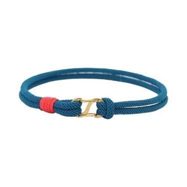 Imagem de Pulseira De Corda De 3mm Com Fecho De Escalada Destacável Feita À Mão 