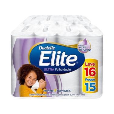 Imagem de Papel Higiênico Folha Dupla Elite Ultra - 16 Rolos 30m, 16