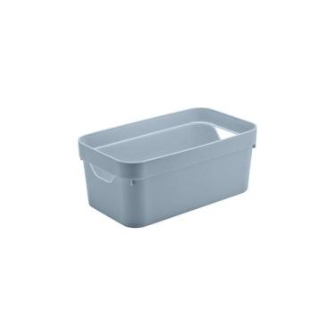 Imagem de Caixa organizadora Ou 5,3L Linha Cube, Azul Glacial