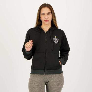 Imagem de Jaqueta Atlético Mineiro Portlet Feminina Preta-Feminino