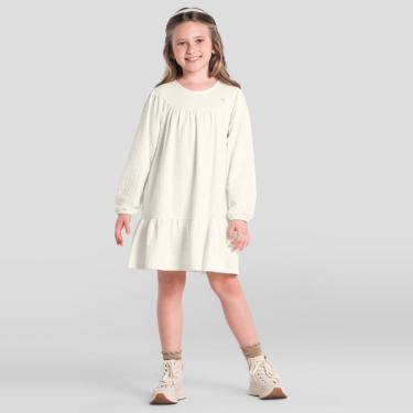 Imagem de Vestido infantil menina com textura Brandili-Feminino