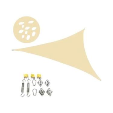 Imagem de Toldo Triangular Impermeável Para Exterior, Sombreiro Para Pátio E Pis