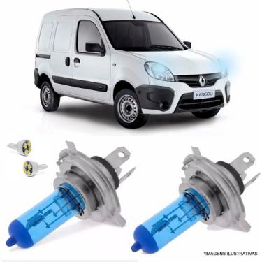 Imagem de Lampada Super Branca Farol Kangoo 98 Até 17 Efeito Xenon H4 - Tech One