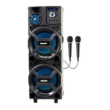 Imagem de Caixa de Som Amplificada ACA 1402 Titan 1400w-Bivolt 2 MIC - Amvox