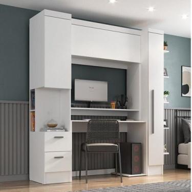 Imagem de Quarto Completo com Escrivaninha Viena 3 Portas 2 Gavetas Espresso Móv