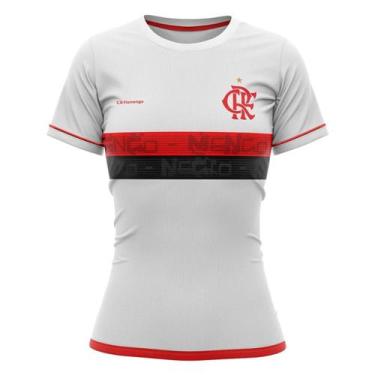 Imagem de Camiseta Flamengo Approval Feminina - Branco - Braziline, M