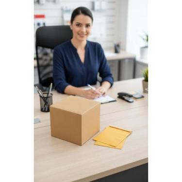 Imagem de 2x Envelope Saco Kraft Ouro 110x170mm 250 Un. Ideal Pagament - Congrat