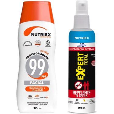 Imagem de Protetor Solar Facial 99 FPS 120ml com Repelente 200ml NUTRIEX