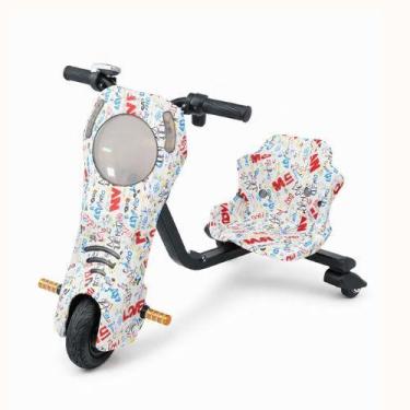 Imagem de Triciclo elétrico infantil - Branco - - CARTUCHO CIA