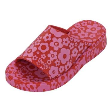 Imagem de Chinelo Infantil Menina Plataforma Macia Slide Pinx Barbie, Vermelho, 