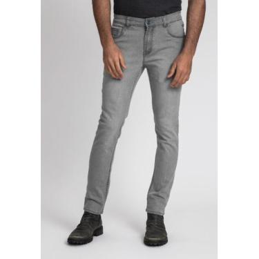 Imagem de Calça Docthos Slim Jeans Cinza T-400, 166 jeans preto, 36