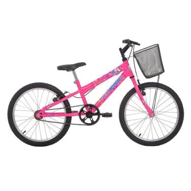 Imagem de Bicicleta Infantil Kiss Aro 20 Mtb Quadro Aço 1v V-brake Rosa Chicle Free Action