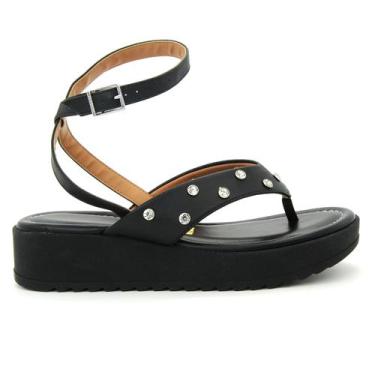 Imagem de Sandalia Feminina Vizzano 6492.320 Papete Plataforma Pedraria Moda, 36