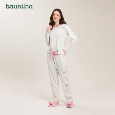 Imagem de Pijama Longo De Viscose Stretch  Coleção Baunilha - Recco, Mescla, 40