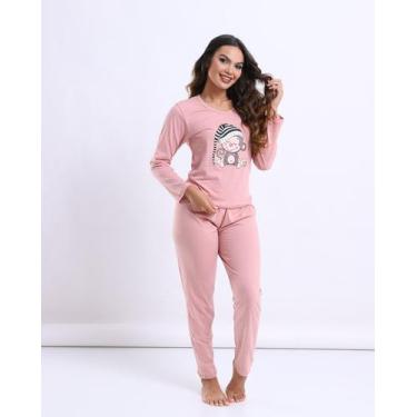 Imagem de Pijama de calça com blusa manga longa - Desejo moda íntima 