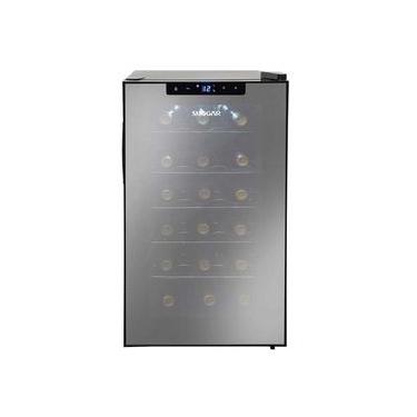 Imagem de Adega Climatizada Suggar AD1811PT 18 Garrafas Porta de Vidro Preto 110V