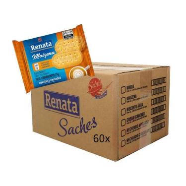 Imagem de Biscoito Maizena Renata Sachê 11g Com 60 Unidades