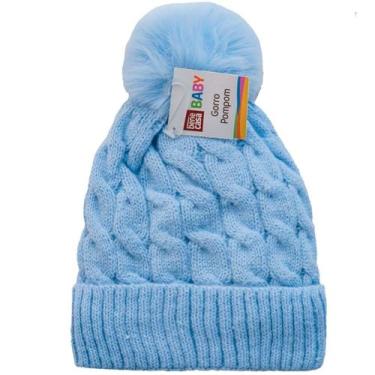 Imagem de Gorro de Pompom para Bebê com Sherpa Interna 100% Poliéster Bene Casa,
