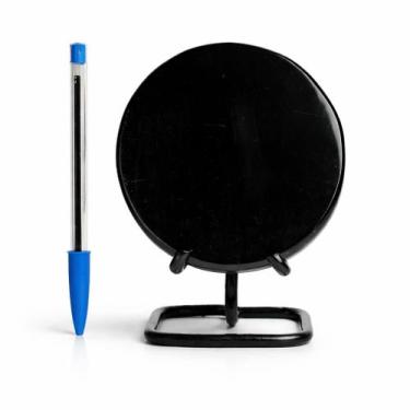 Imagem de Espelho Obsidiana Negra Oval Pedra Natural 110 a 120mm Tipo B - crista