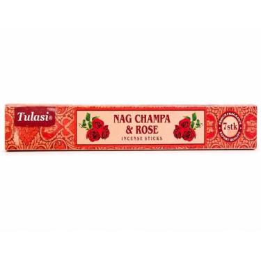 Imagem de Incensos Tulasi Masala Caixa 7 Varetas Aroma:Nag Champa e Rose - Lua M