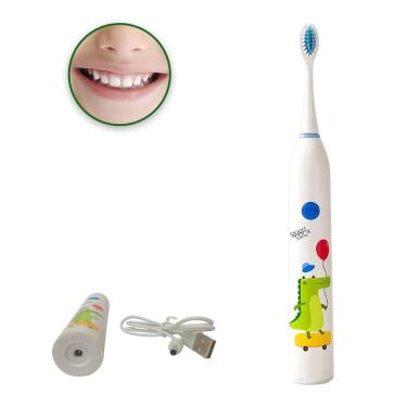 Imagem de Escova Dental Eletrica Recarregavel 6 Velocidades Gengiva Lingua Higiene Oral Bucal Limpeza Profunda Saude