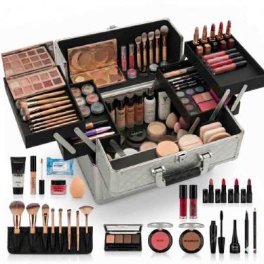 Imagem de Kit Maleta De Maquiagem Completa Top Profissional - Morena - RubyS, Mo