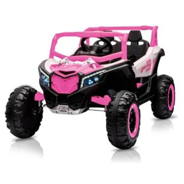 Imagem de Carrinho Elétrico Utv R3 12v Recarregável Rosa Bang Toys