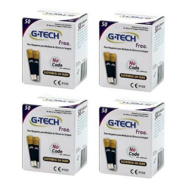 Imagem de Tiras Reagentes G-tech Free 200 Unidades Medição De Diabetes - Gtech