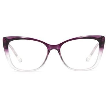 Imagem de Óculos de Leitura OWTXIS Cat-Eye +3,50 Roxo
