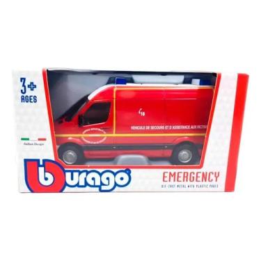 Imagem de Mercedes Sprinter 1/50 Bombeiros Vermelho Bburago 32006
