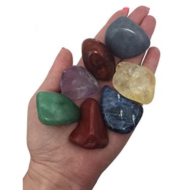 Imagem de Kit 7 Chakras Cristais Naturais Reequilíbrio Energético Pedras Reais