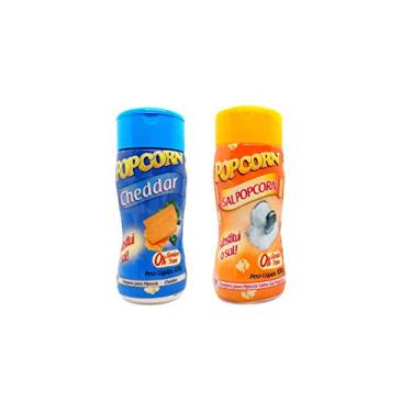 Imagem de Temperos P/ Pipoca Popcorn Cx 24 Frascos. 12 Cheddar - 12 Sal Popcorn