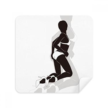 Imagem de Tecido de camurça com contorno de biquíni Hot Woman 2 unidades