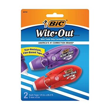 Imagem de BIC Fita corretiva correta da marca Wite-Out, branca, 2 unidades