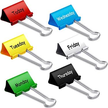 Imagem de Tenare 6 clipes de fichário grandes para professores essenciais de 5 cm, clipes de papel para fichário para professores, material escolar de escritório, suprimentos de gerenciamento de sala de aula