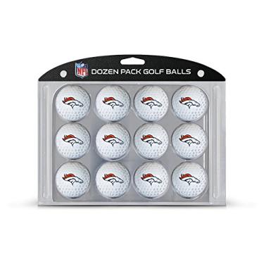 Imagem de Team Golf NFL Denver Broncos 12 bolas de golfe tamanho regulamentado, pacote com 12, impressão colorida e durável do time